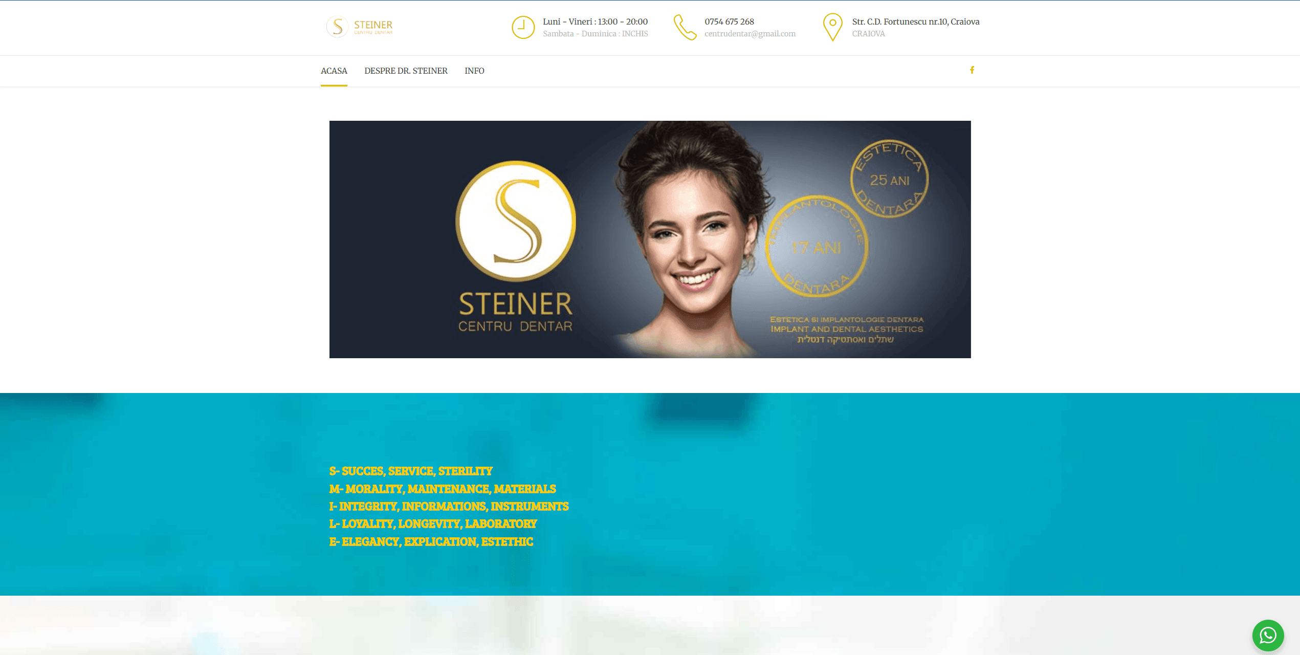 Centru Dentar Steiner screenshot