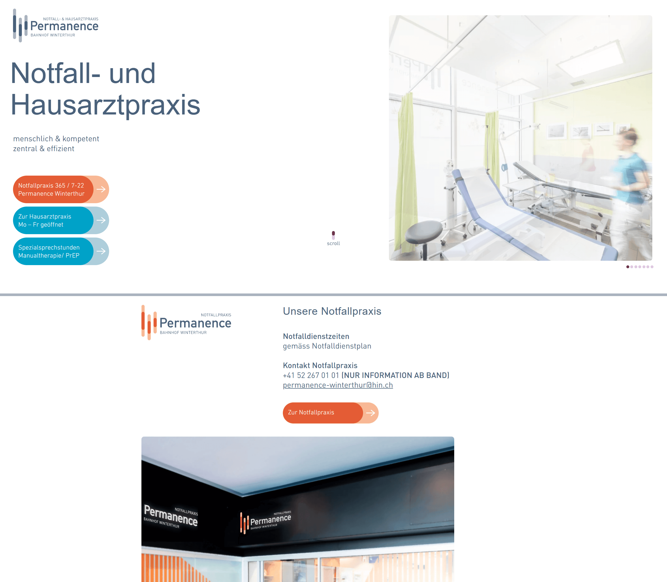 Permanence Winterthur screenshot